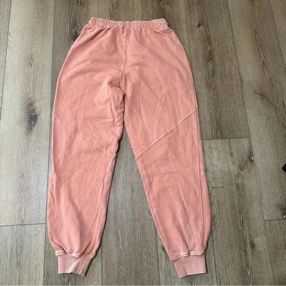 BLANKNYC Power Hour Sweatpants Acid Wash Salmon French Terry Jogger Sz S NWT - Picture 8 of 8